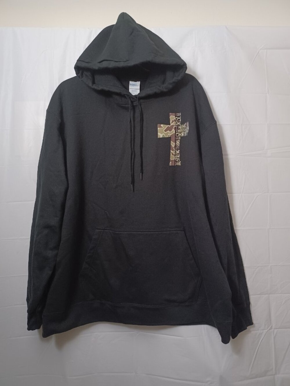 INSPIRATIONAL HOODIE I CAN DO ALL THINGS THROUGH CHRIST WHO STRENGTHENS ME  2XL